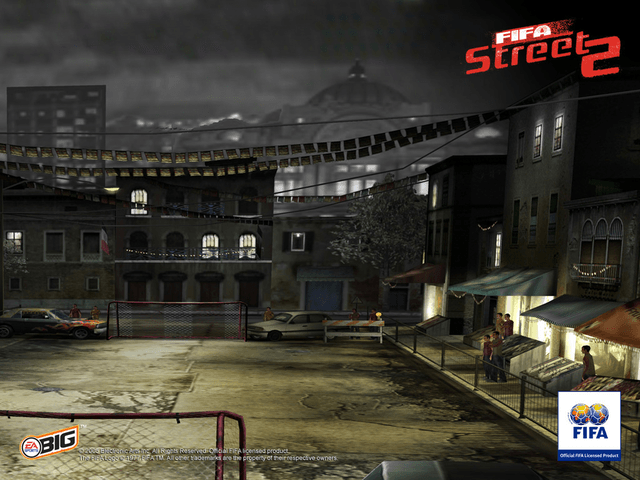 FIFA Street 2 title screen for Xbox
